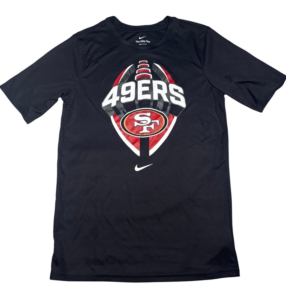 Nike San Francisco 49ers T-Shirt Kids XL Black Dri-FIT Icon Legend Tee‎ NWT